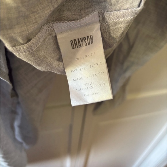 Grayson | The Changemaker Shirt Dress, liquid lyocell, Gray size 3/Medium - Picture 3 of 11